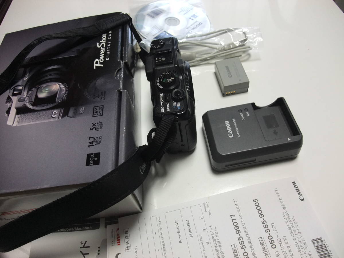 【美品・動作確認済】Canon PowerShot G10 付属品完備 Canon キャノン Power Shot G10 付属品多数 美品 G10 PowerShot Canon