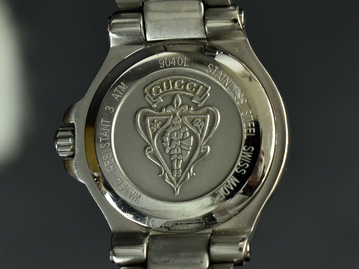 127406☆ 動作確認済 GUCCI グッチ レディースウォッチ 腕時計 デイト