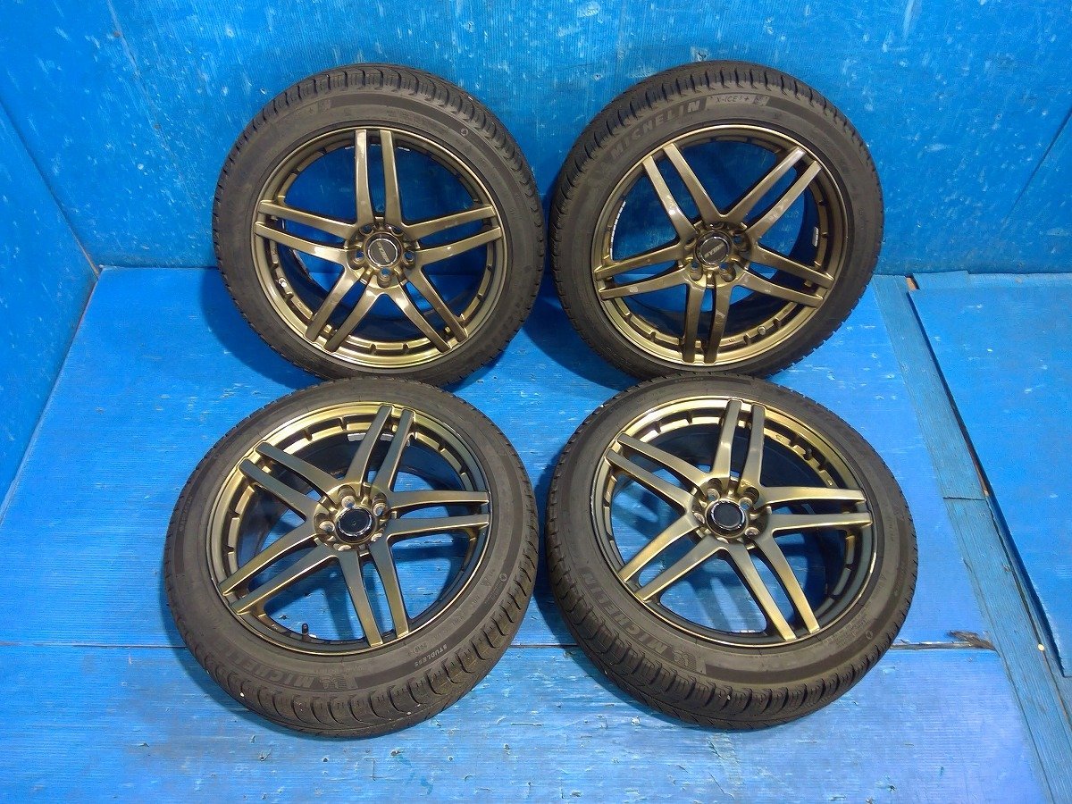 SYMS クリムソン レーシング ホイール アルミ 4本 PCD100 車・バイク 