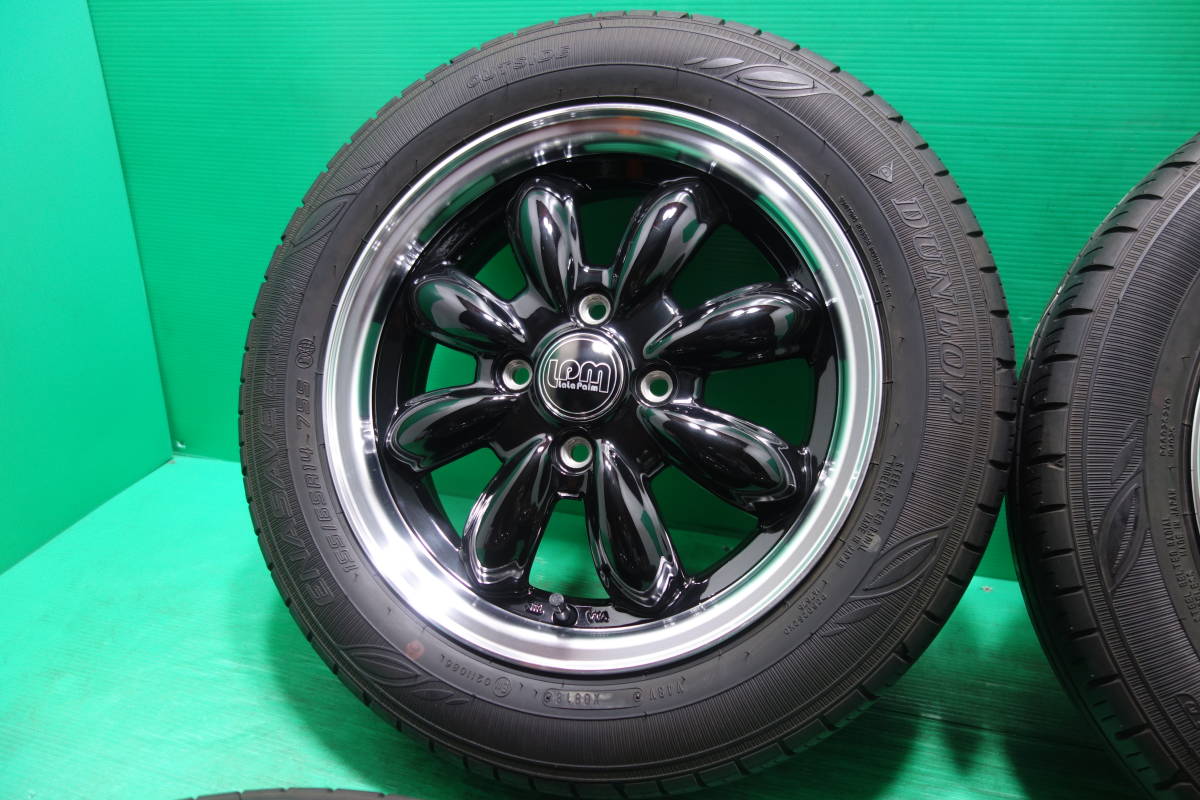 中古ホイールタイヤセット】スズキ/ラパン/14インチ/4.5J/4H/100/155 