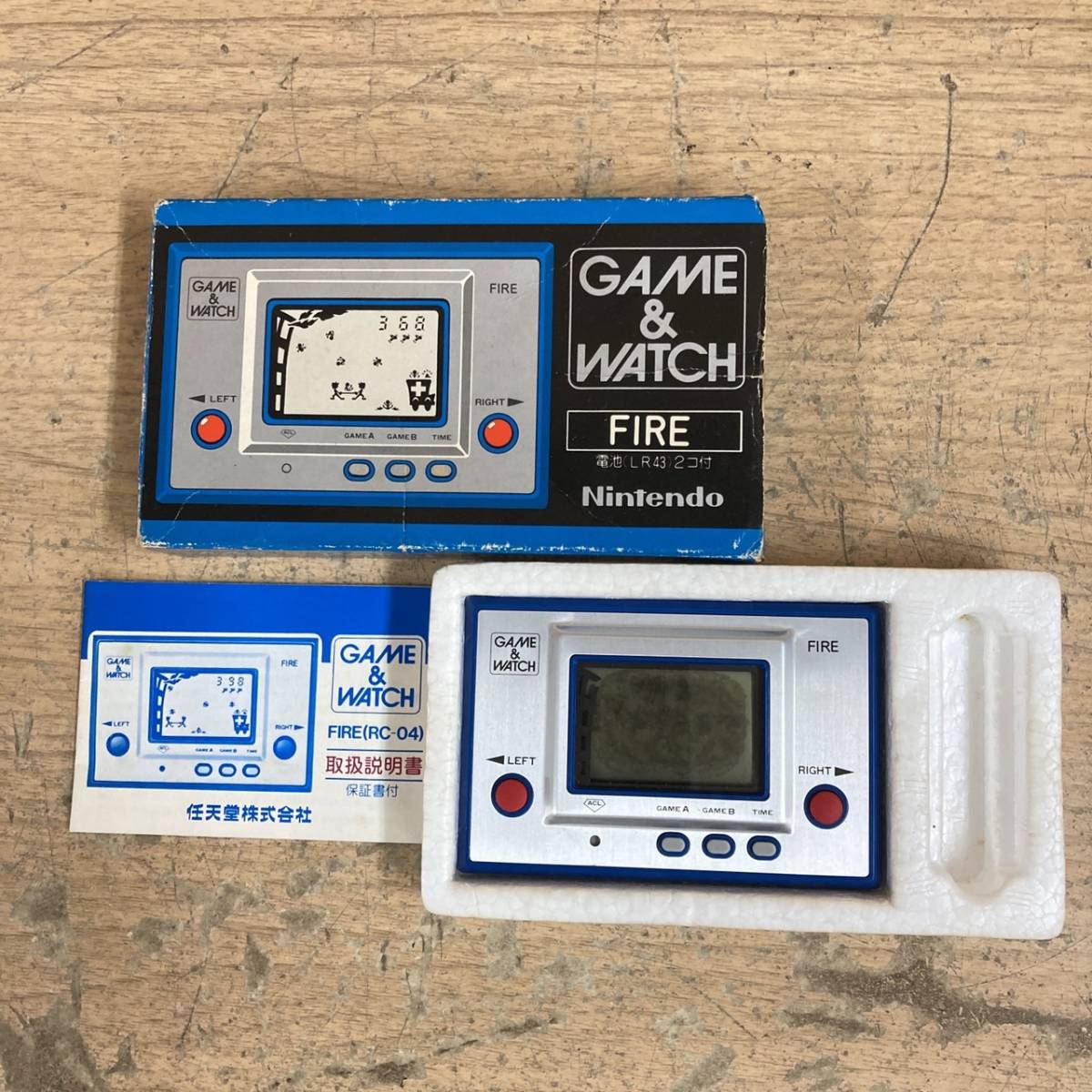 7-241] 任天堂 FIRE ゲームウォッチ/ファイヤー GAME&WATCH FIRE 元箱