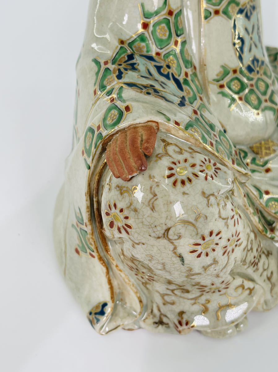 時代 京焼人形 人形 陶器 仁清 置物 縁起物 古美術 骨董品 古玩(京焼