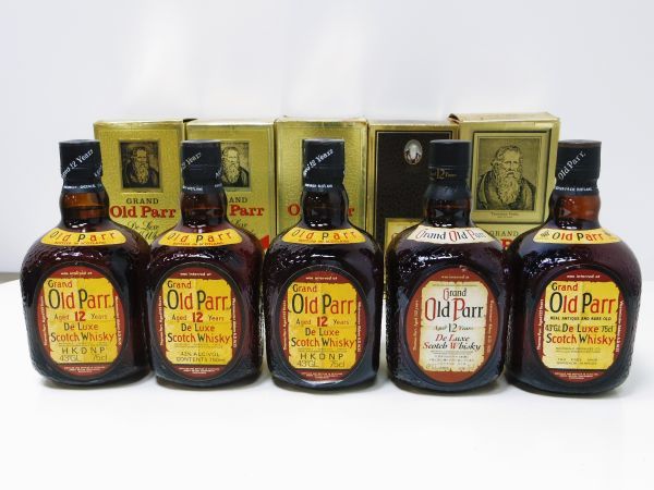 オールドパー　12年　750ml 3本セット　Old Parr 新品未開栓品 12年 オールドパー 未開栓 Parr Old 3本 ブレンド⁄デラックス