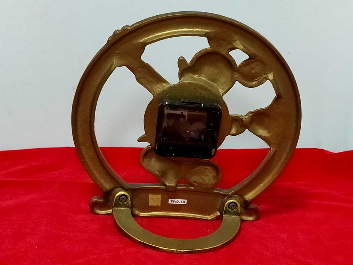 レア 置き時計 Tokyo Disneyland ミッキーマウス 金属製 オブジェ 1980