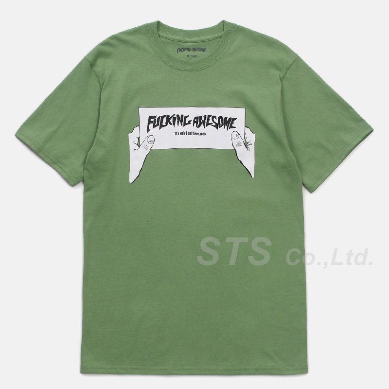  Fucking Awesome - Weird Out There Tee 緑M ファッキン オーサム - ウィアード アウト ゼア ティー 2018SS(丸首)｜売買されたオークション情報、yahooの商品情報をアーカイブ公開 - オークファン Mサイズ