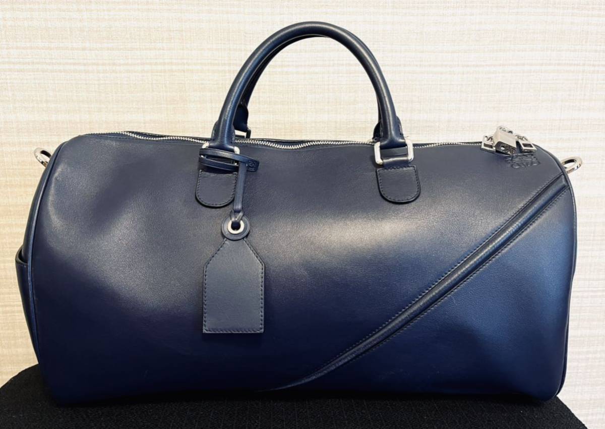 ボストンバッグ ロエベ LOEWE レザー ブラック 公式通販 アナグラム 