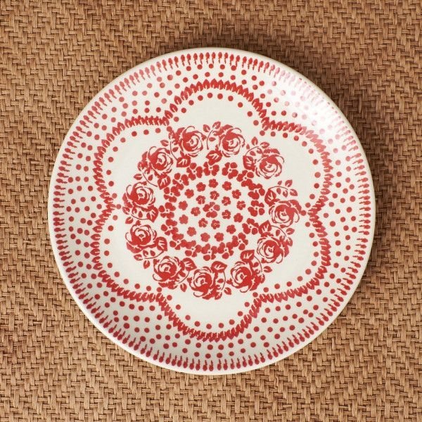 愁海棠）中皿5枚セット（18cm） 中皿(14cm〜)|有田焼の老舗-香蘭社
