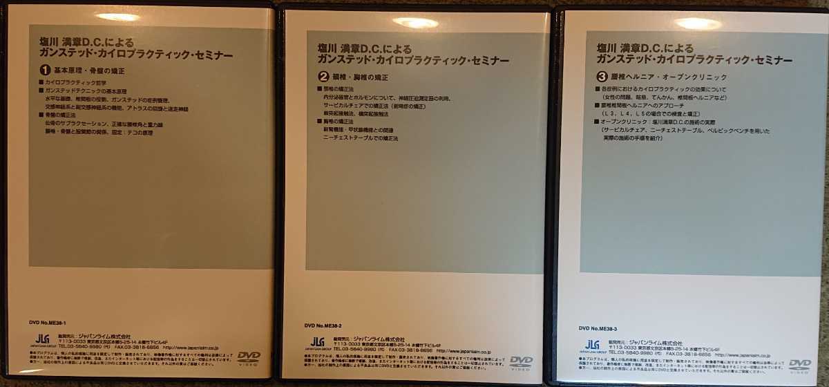 塩川満章DCによるガンステッド・カイロプラクティック・セミナー/DVD