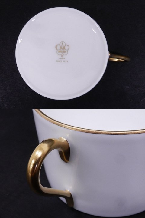 ○ 美品!大倉陶園 OKURA 100周年カウントダウン碗皿シリーズ第2弾「金 