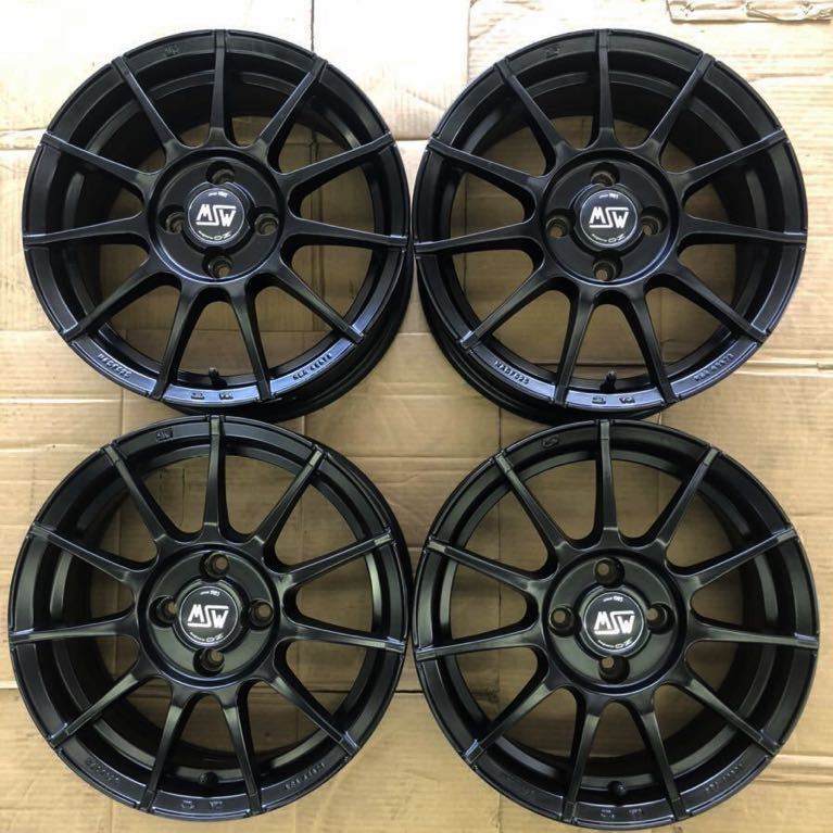 MSW85 OZ製 15インチ 6J 4H PCD98 +38 アルファロメオ FIATなどに(社外 