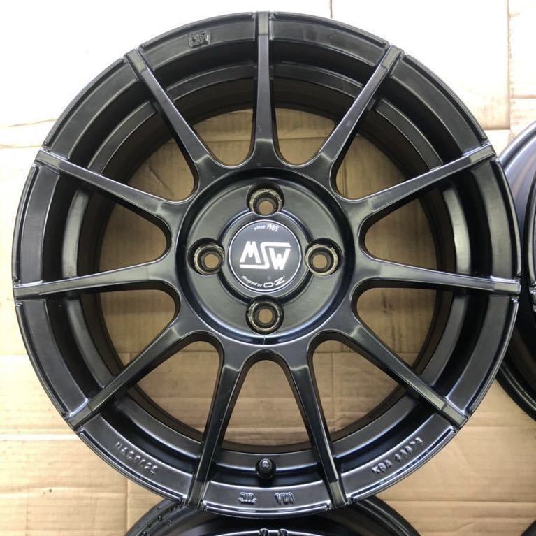 MSW85 OZ製 15インチ 6J 4H PCD98 +38 アルファロメオ FIATなどに(社外 