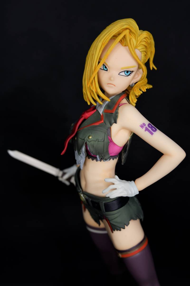 ドラゴンボール 人造人間18号 フィギュア リペイント 改造品【雷耶 