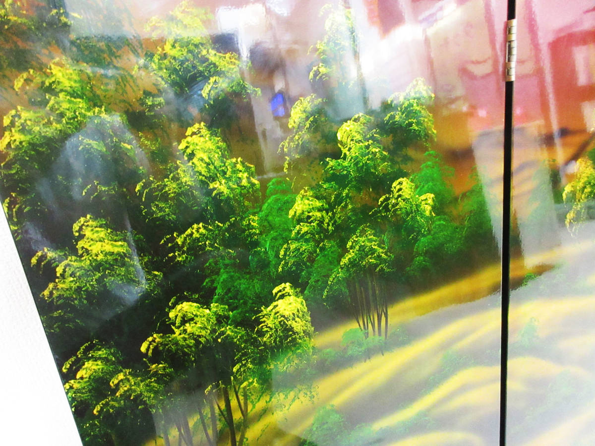 螺鈿細工】工芸品/馬/衝立/屏風