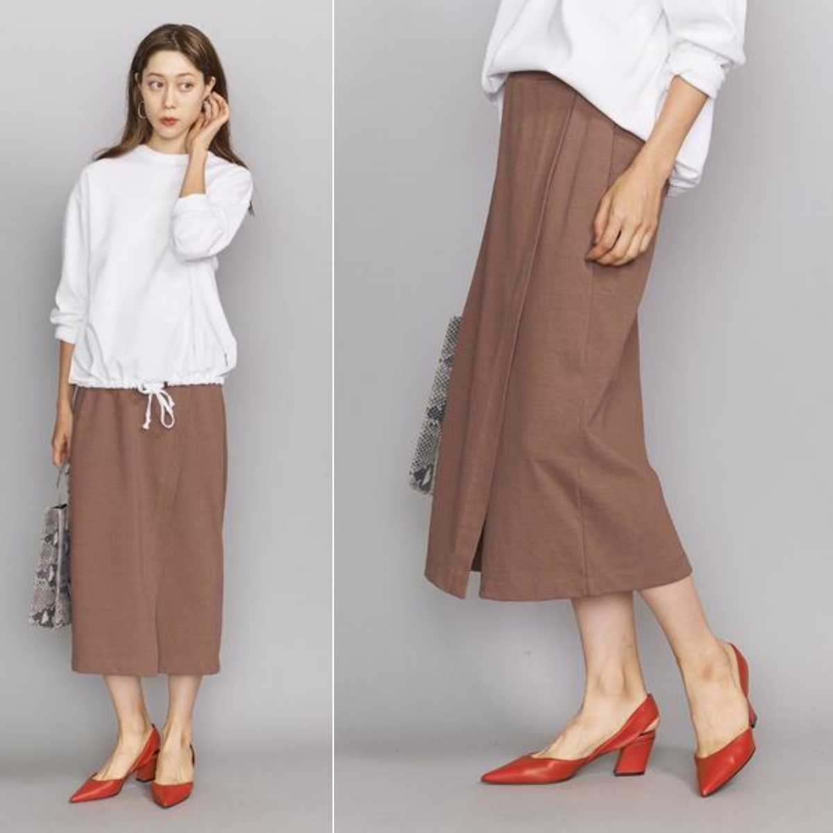 100%新品，高品質 タグ付 BEAUTY&YOUTH UNITEDARROWS ヴィンテージコットンフロントスリットスカート 定価9 900円 モカ 夏 秋 ビューティー&ユース(スカート)｜売買されたオークション情報、yahooの商品情報をア 女性用