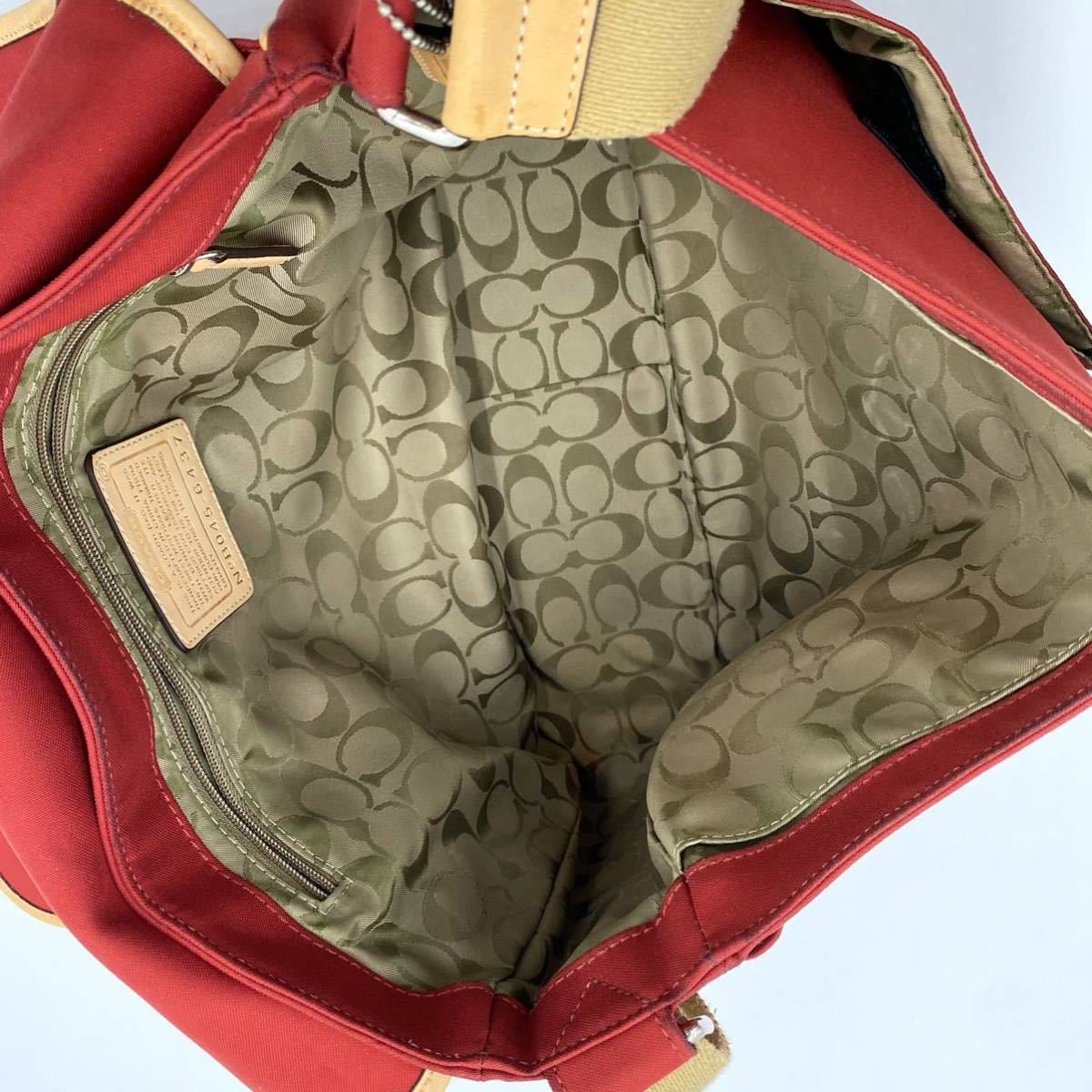 1円〜【定価8万円】入手困難品 希少色 COACH コーチ メンズ レディース