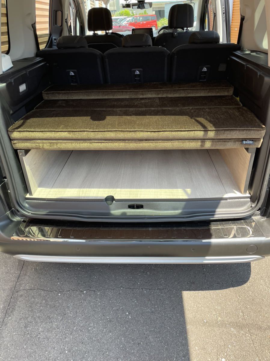 ベルランゴ、リフター純正agreベッドキットシステム5人乗り用