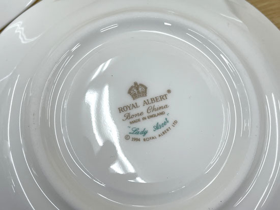 ROYAL ALBERT Lady Ascot カップ＆ソーサー 3客セット ロイヤル 