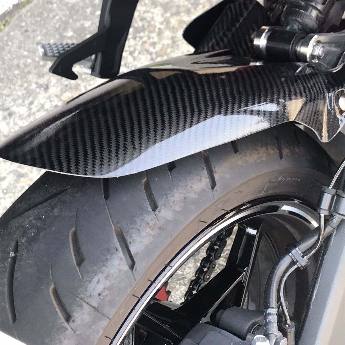 人気セール，得価 ZX-25R 綾織カーボン リアフェンダー