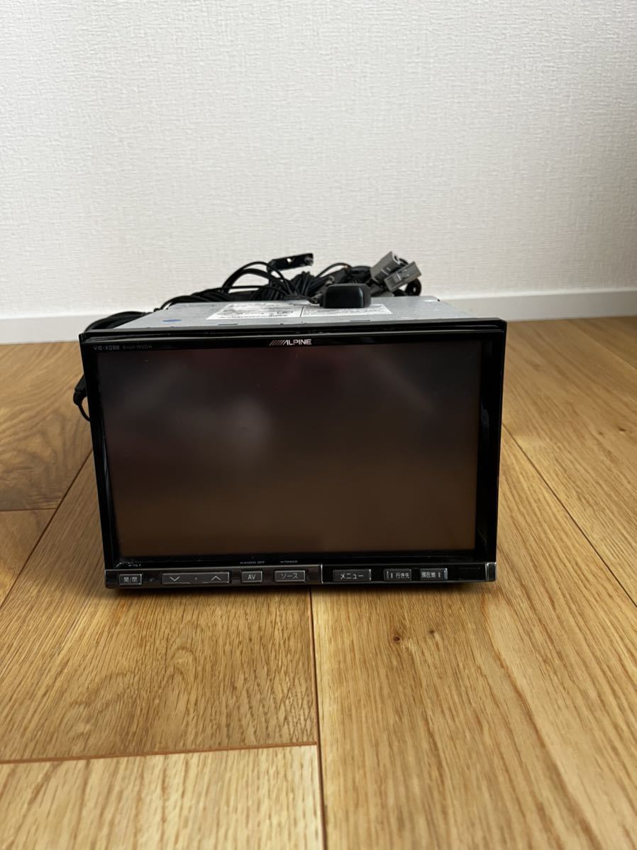 レビューで送料無料 アルパイン ALPINE VIE-X088V HDDナビ 正常品 地図