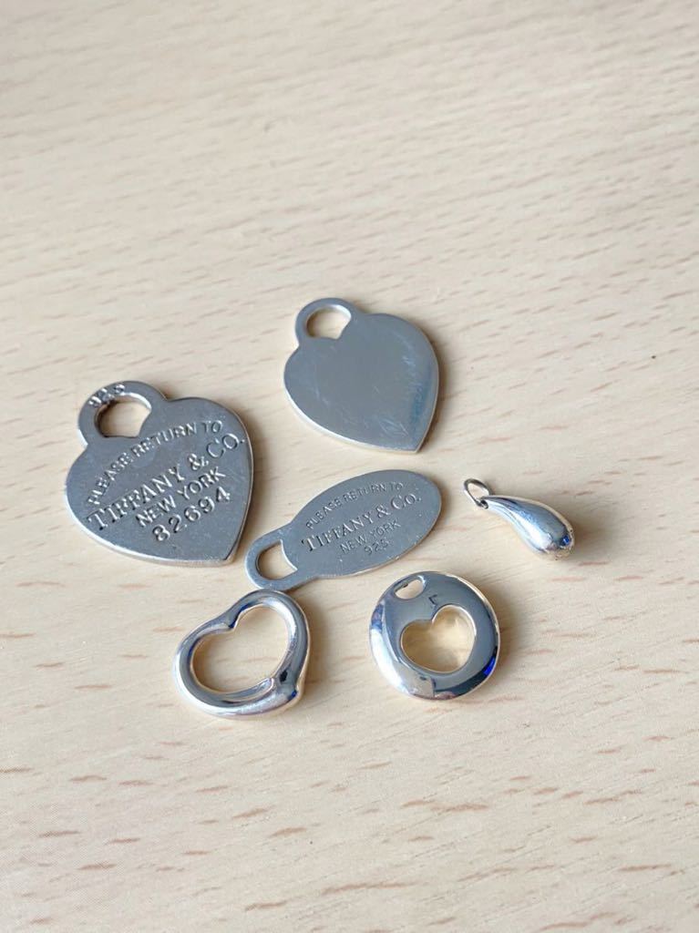 TIFFANY&Co ティファニー ペンダントオープンハートトップ 6点セット93 T123□ TIFFANY&amp;Co. ティファニー