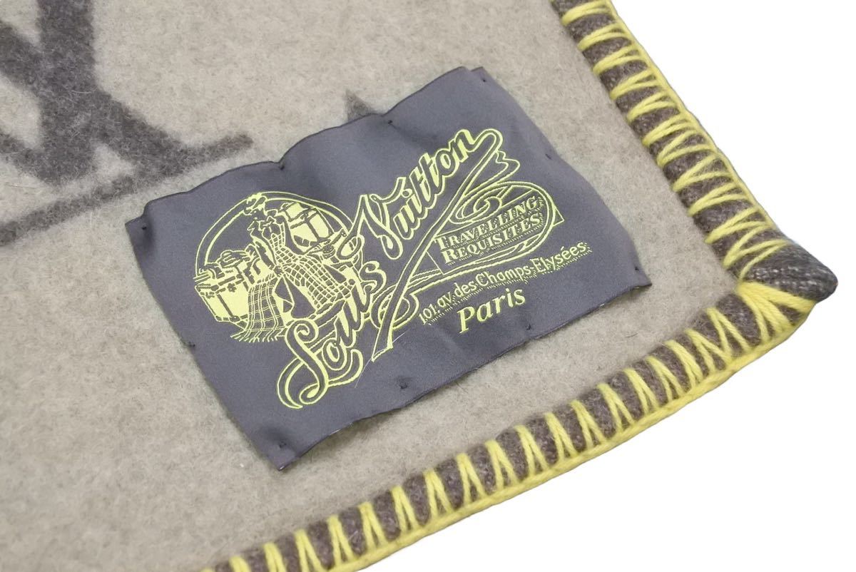 Louis Vuitton ルイヴィトン ブランケット ラグ 毛布 LVロゴ