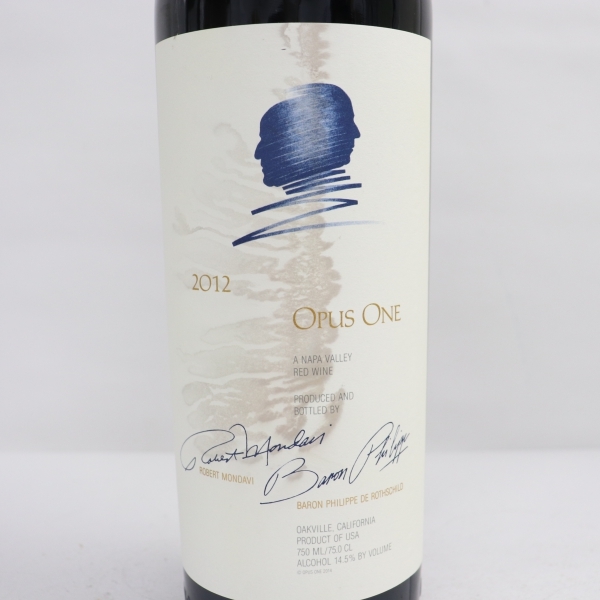 OPUS ONE（オーパスワン）2012 14.5％ 750ml ※ラベル汚れ有り