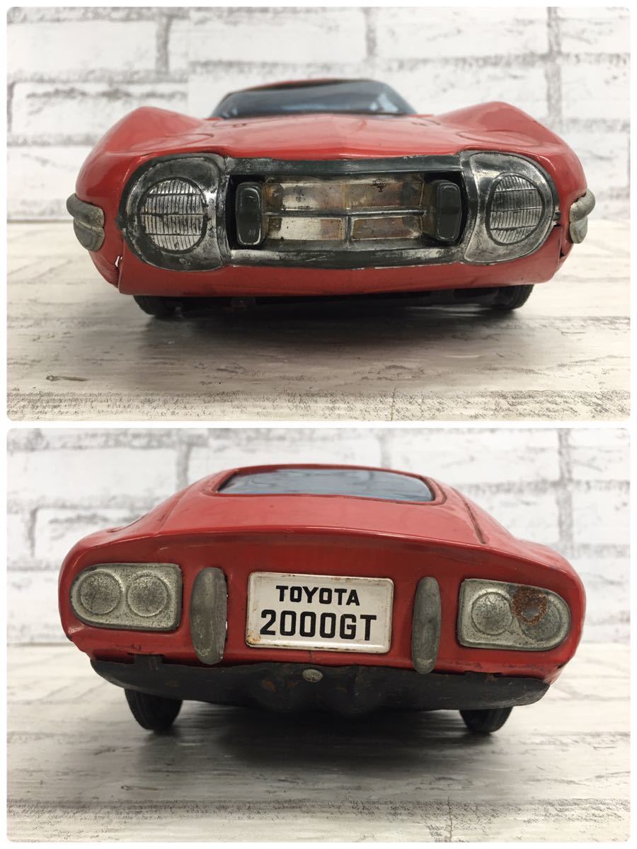 SU ICHIKO イチコー TOYOTA トヨタ 2000GT ブリキ 赤 レッド 自動車 車 旧車 おもちゃ 玩具 昭和レトロ 当時物 ...