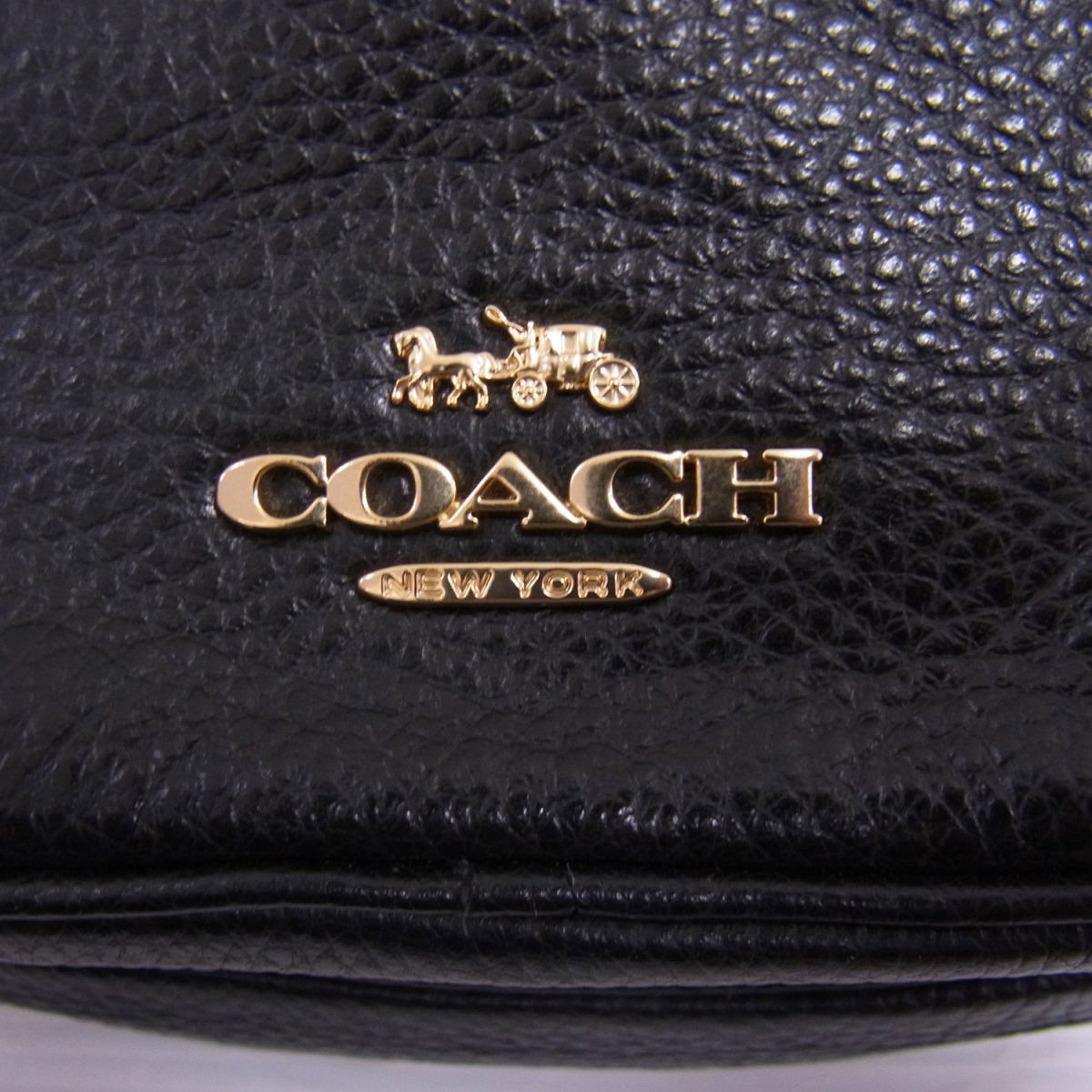【極美品】近年モデル COACH ボディバッグ レザー ブラック 美品○コーチ ボディバッグ ウエストバッグ ミニバッグ ショルダー