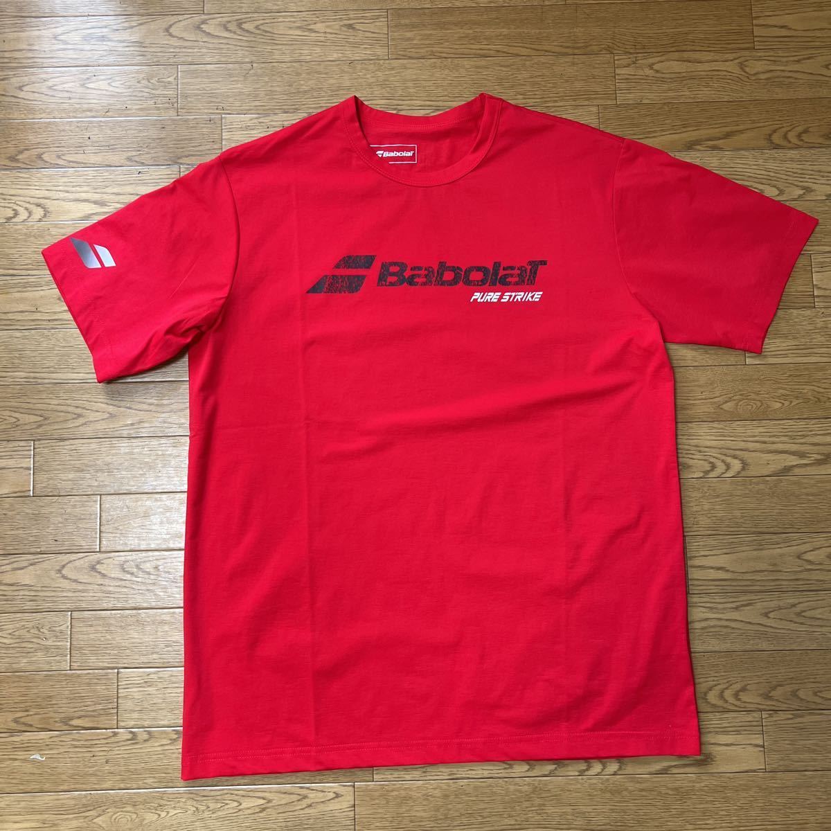 人気SALE，お買い得 BABOLAT バボラ 半袖Tシャツ テニスウェア L 赤 レッド系 BUP1565C 吸汗速乾(半袖Tシャツ)｜売買されたオークション情報、yahooの商品情報をアーカイブ公開 - オークファン 半袖Tシャツ