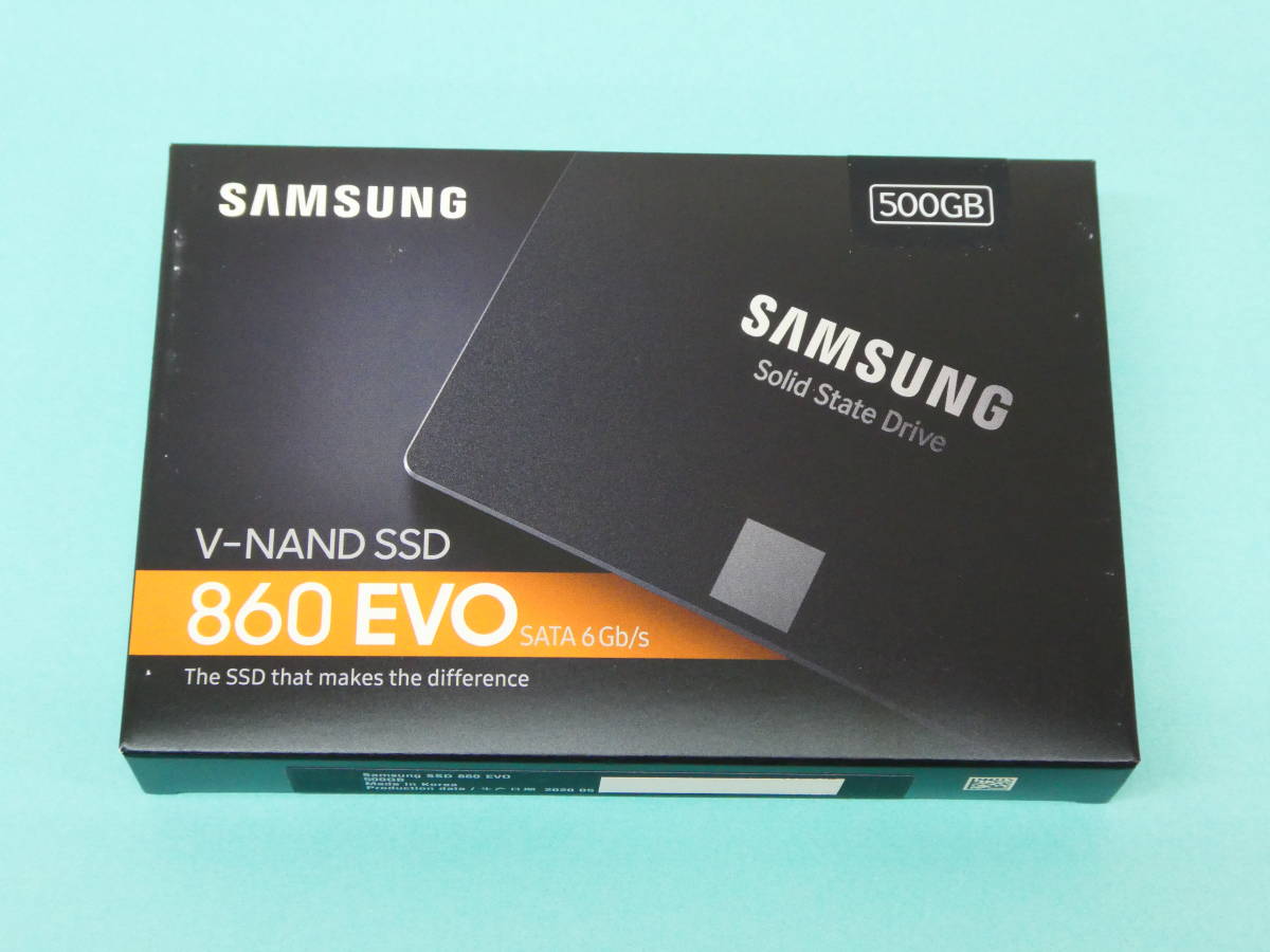 163-J43) 未開封品 SAMSUNG サムスン V-NAND SSD 860 EVO 500GB MZ