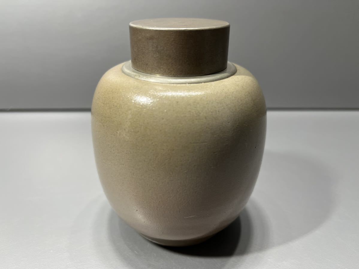 純正お値下 備前焼 陶雅堂 錫蓋 茶壷 共箱 煎茶道具