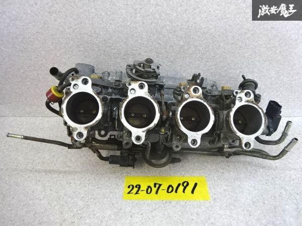 トヨタ純正 AE111 レビン トレノ 4A-G ノーマル スロットル 4スロ インジェクター付 ピンゾロ 棚2Q13