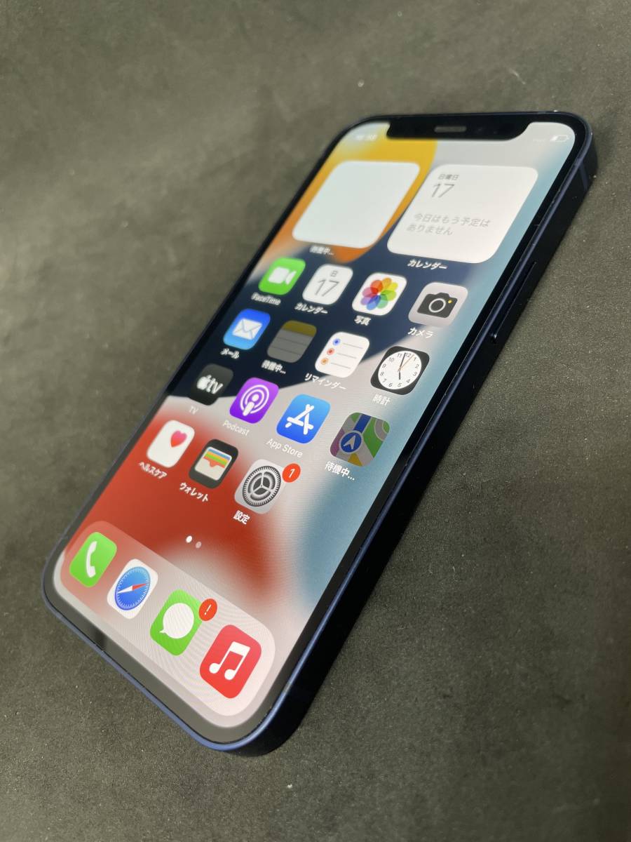 ジャンク SIMフリー iPhone12 mini 128GB ブルー SIMロック解除済み