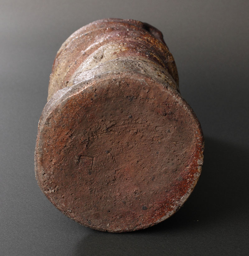 大人気，SALE 時代◇備前耳付花入 (備前焼 古備前 花入 花器 茶道具)