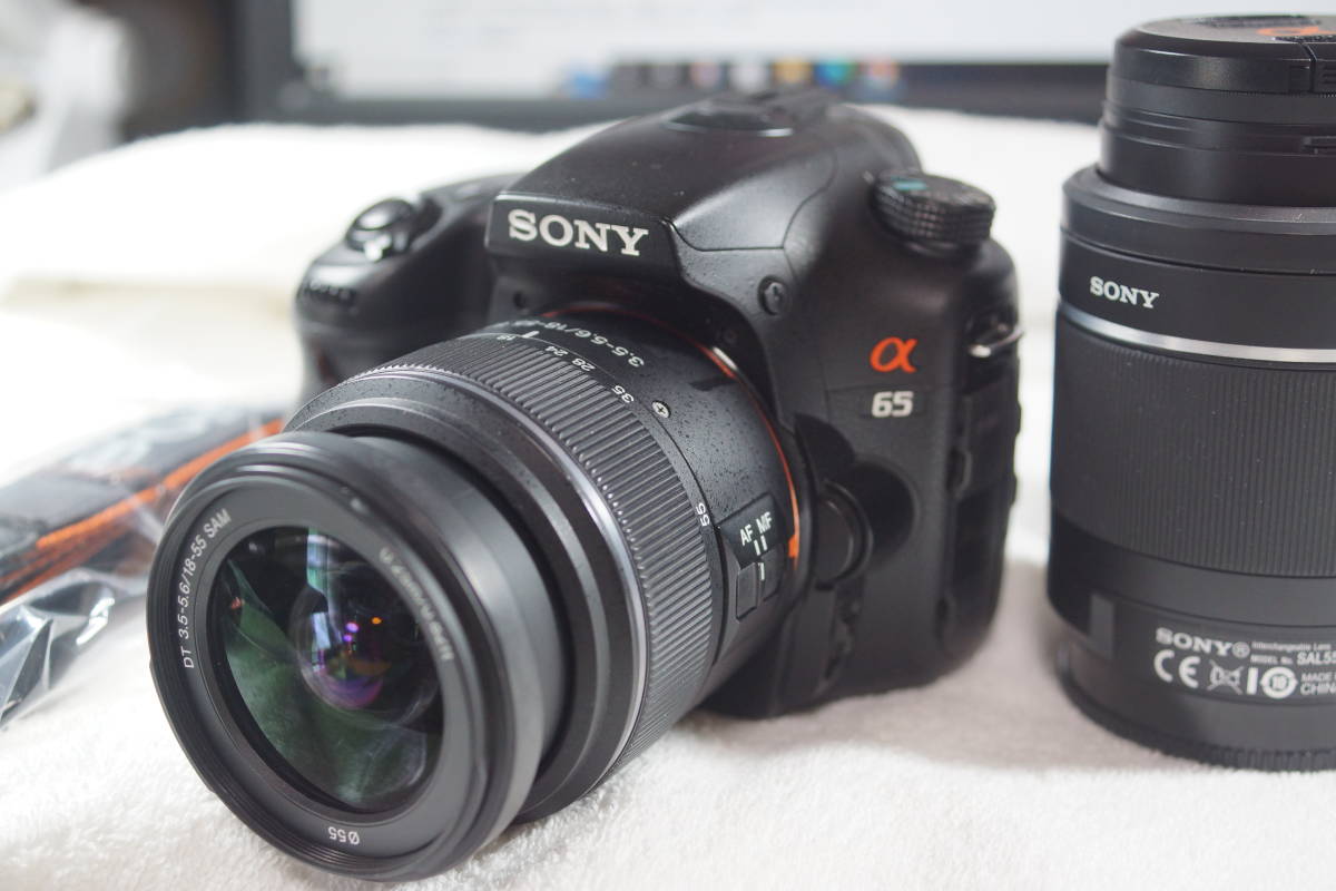 ソニーデジタル1眼レフカメラa65とレンズ2本セット SONY α（ソニー）