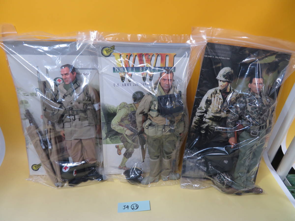 【ジャンク扱い】ミリタリーアクションフィギュア1/6ドラゴン　WW2等J4(23)Nicolas Miller Doc Peterson 武器等小物付 3点セットS4231