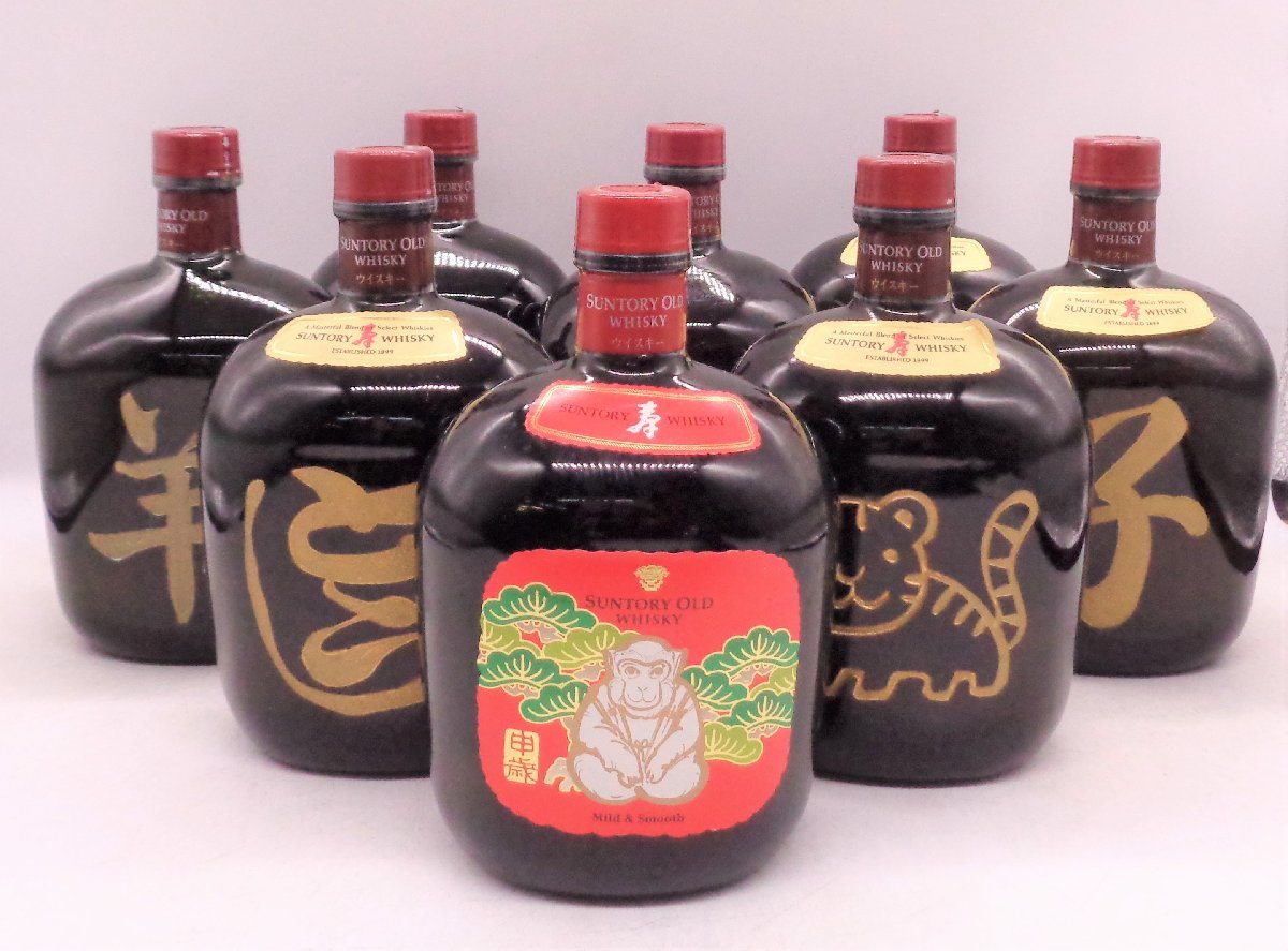 8本セット】SUNTORY WHISKY サントリー オールド ウイスキー 干支