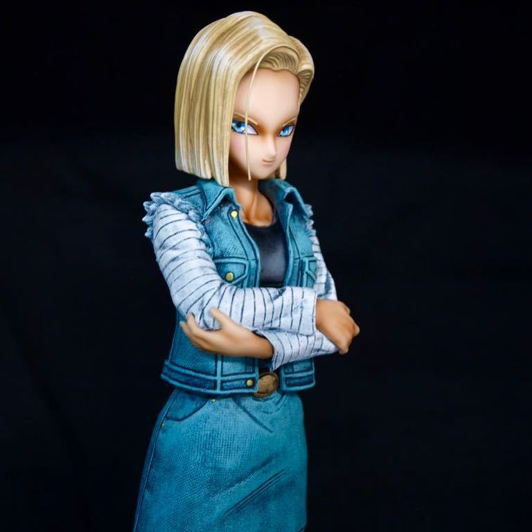 ドラゴンボール フィギュア リペイント 人造人間18号 生脚変更 前髪