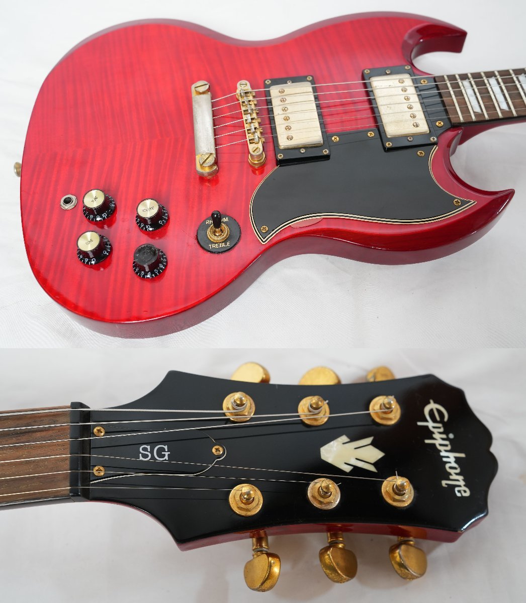 楽器・機材 【ソフトケース付き】エピフォン SG epiphone 赤 【2006年製】
