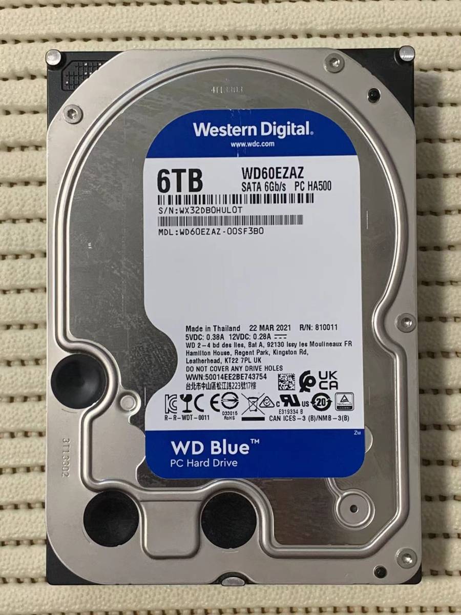 6TB Blue Western Digital WD60EZAZ WD Hard SATA | Drive Desktop HDD