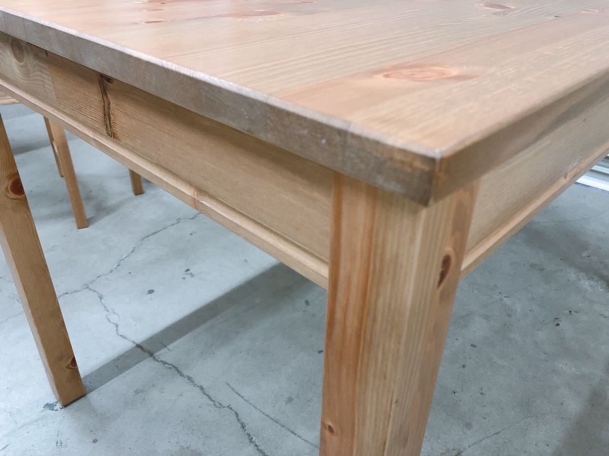 程度良好 IKEA イケア JOKKMOKK テーブル チェア セット 木製 4人掛け 