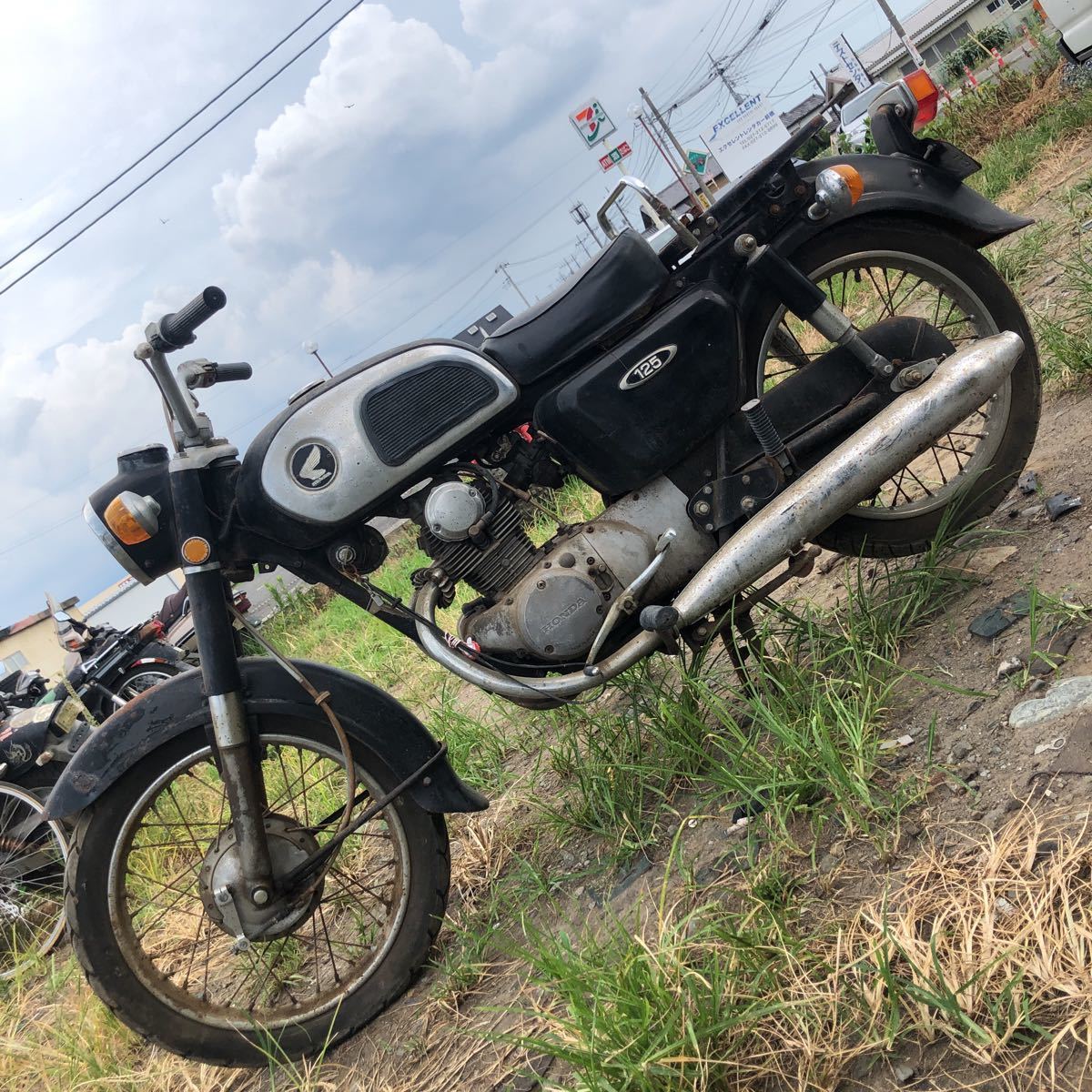 レストアベース　ホンダCD125 ホンダ CD 125K未整備未確認レストアベース前橋市から(51cc-125cc