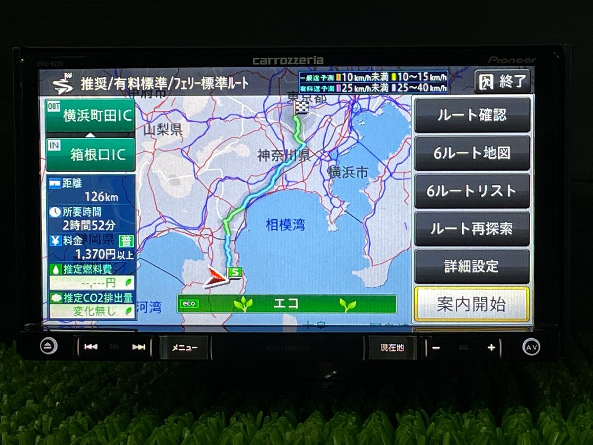 スバル純正 メモリーナビ カロッツェリア 楽ナビ G-RZ09zp AVIC-RZ09zp 