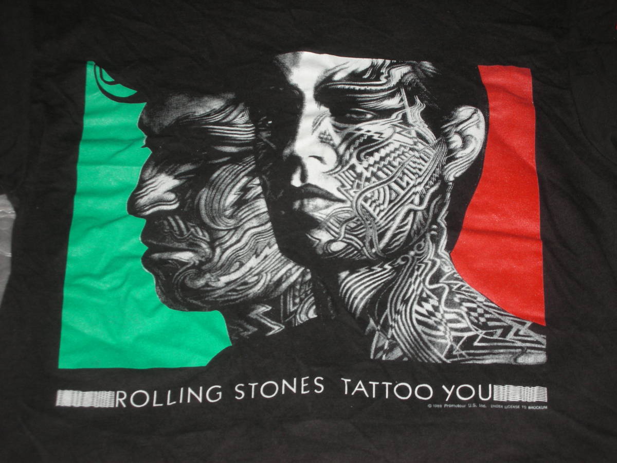 89年初来日時・Tシャツ 刺青の男 ローリングストーンズ THE ROLLING 