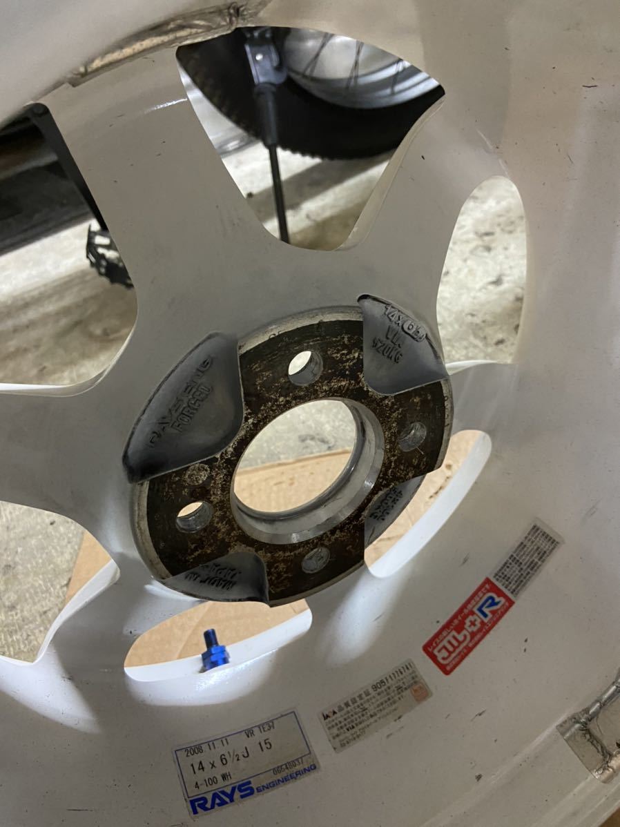 レイズ RAYS VOLKRACING TE37 14インチ 6.5j ＋15 PCD100