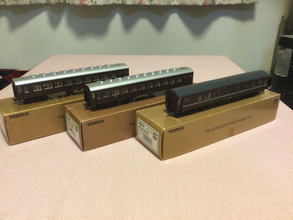 Tomx HO-523オロネ10 HO-522オハネ17 HOナハネ11(茶)3両セット