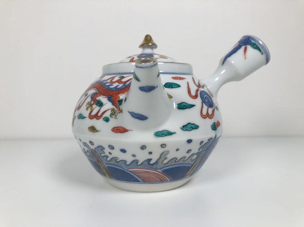 ☆平安 井上春峰 青華松竹梅図煎茶器 共箱 急須 煎茶道具 ☆平安 井上春峰 青華松竹梅図煎茶器 共箱 急須 煎茶道具