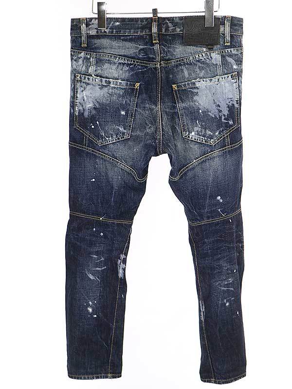DSQUARED2 ディースクエアード 11SS スプラッシュペイントバイカー 