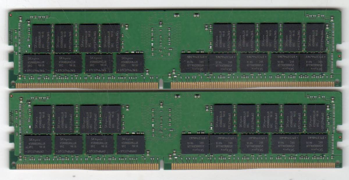 サーバー用 ☆ SKhynix 2Rx4 PC4-2666V-RB2-12 32GB×2枚セット 計 64GB