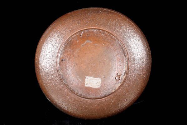 ◇楾◇2 古美術品 安倍安人 備前焼 「片口鉢」 25cm 共箱 煎茶道具 唐
